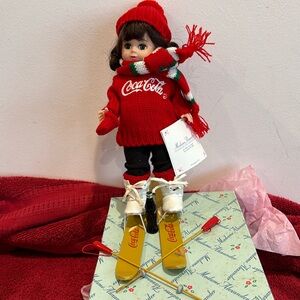 Madame Alexander Coca Cola Winter Fun 8” doll excellent condition w/original box